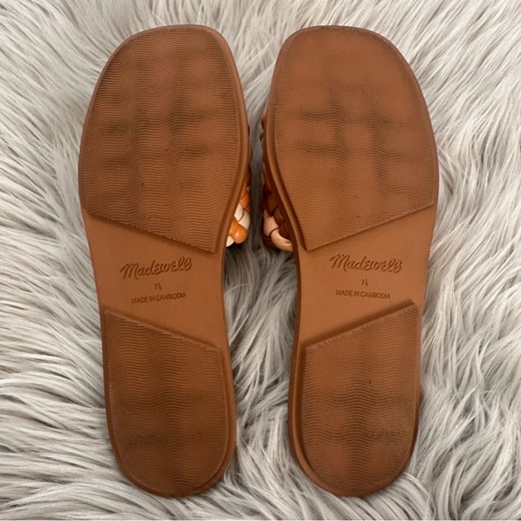 MADEWELL The Suzi Slide Sandal in Multi Woven Leather 7.5 - Picture 9 of 11
